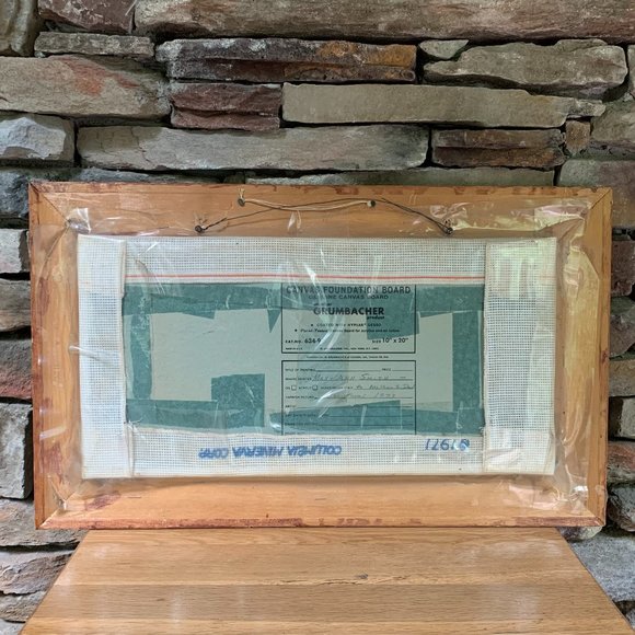 VTG Quail Needlepoint 70s Framed Columbia Minerva Framed Birds Boho Embroidery - Picture 7 of 12